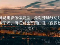 神马电影像做复盘：先对齐轴线动起点了吗，再把对比写同口径（像做校准）